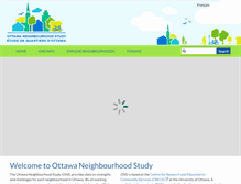 Tablet Screenshot of neighbourhoodstudy.ca